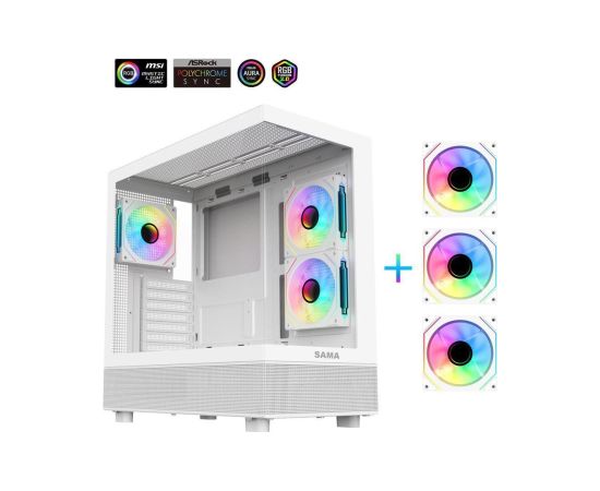 MDD Ryzen 9 7950X3D 64GB 1TB SSD RX 7800 XT NoOS White