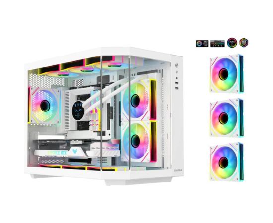 MDD Ryzen 9 7950X3D 64GB 1TB SSD RX 7800 XT NoOS White