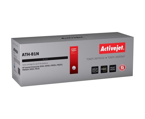 Activejet ATH-81N toner (replacement for HP 81A CF281A; Supreme; 10500 pages; black)