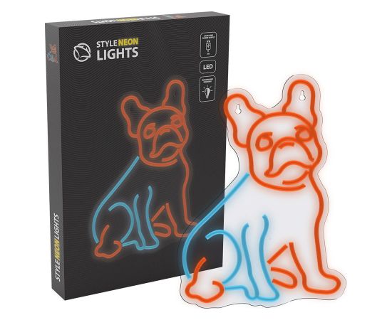 Manta SNL68MT Style Neon Lights Dog French Bulldog LED gaismas lenta