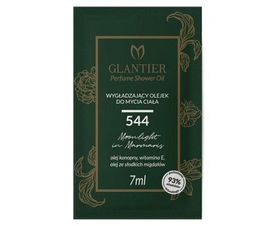 GLANTIER 544 PERFUME SHOWER OIL SAMPLE 7g - Ķermeņa dušas eļļa gludai ādai sievietēm