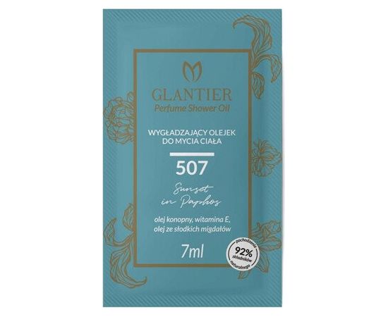 GLANTIER 507 PERFUME SHOWER OIL SAMPLE 7g - Ķermeņa dušas eļļa gludai ādai sievietēm