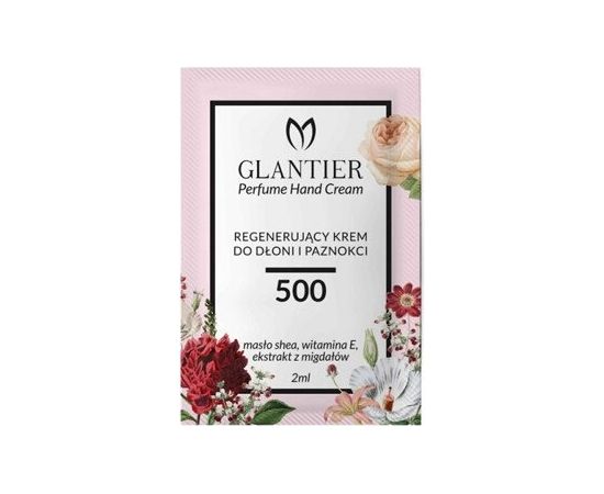 GLANTIER 500 PERFUME HAND CREAM SAMPLE 2 ML - Atjaunojošs roku krēms sievietēm