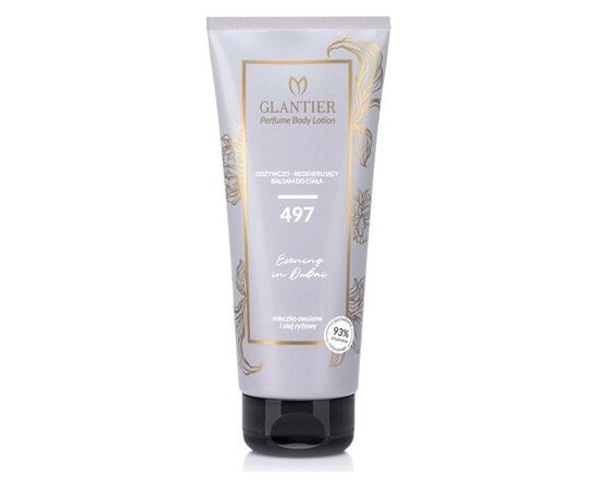 GLANTIER 497 PERFUME BODY LOTION 200 ML - Barojošs un atjaunojošs ķermeņa losjons sievietēm