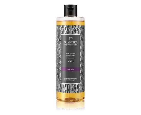 GLANTIER 728 PERFUME SHOWER OIL FOR MEN 400 ML - Ķermeņa dušas eļļa vīriešiem