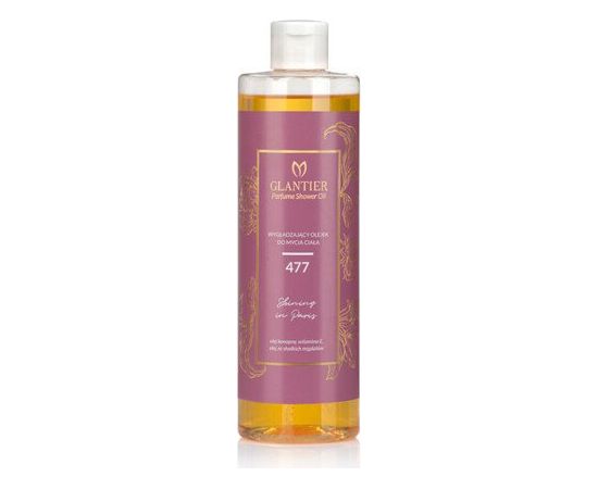 GLANTIER 477 PERFUME SHOWER OIL 400 ML - Ķermeņa dušas eļļa gludai ādai sievietēm