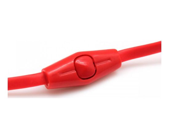 Sbox Stereo Earphones With Microphone EP-038 Red austiņas ar vadu