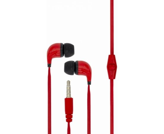 Sbox Stereo Earphones With Microphone EP-038 Red austiņas ar vadu