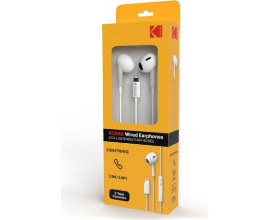 Kodak 210+ Lightning Earphones austiņas ar vadu austiņas ar vadu