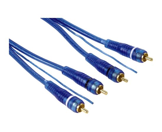 Hama 00062417 RCA Cable, 2 plugs - 2 plugs with remote line, 5m blue