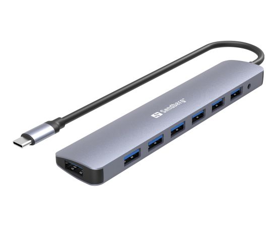 Sandberg 136-40 USB-C to 7 x USB 3.0 Hub