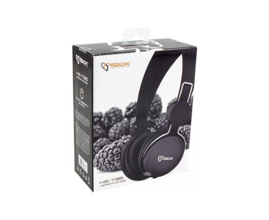 Sbox HS-736B Black austiņas ar vadu