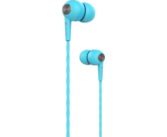 Devia Kintone Headset V2 (3.5mm) Blue austiņas ar vadu