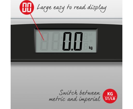 Salter 9208 BK3R Compact Glass Electronic Bathroom Scale Ķermeņa svari