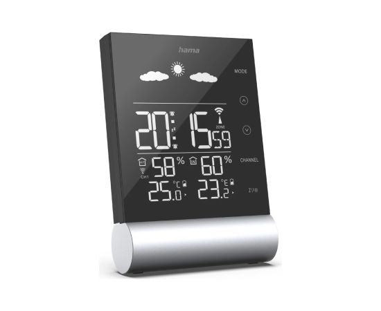 Hama 00186417 Weather Station Black Line black Meteoroloģiskā stacija