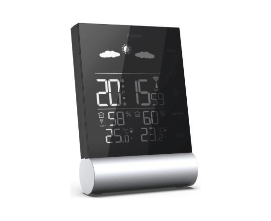 Hama 00186417 Weather Station Black Line black Meteoroloģiskā stacija