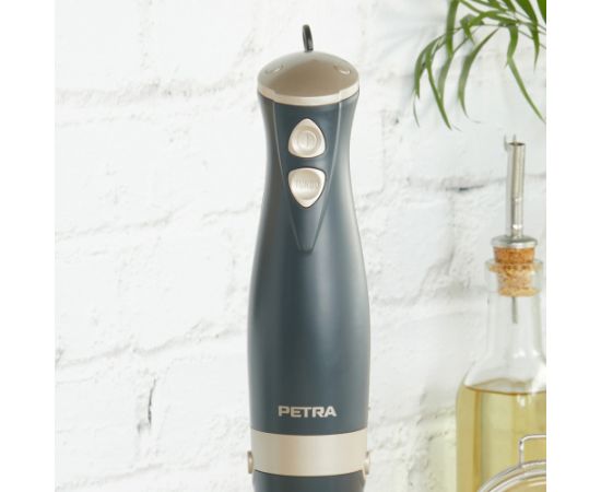 Petra PT5612BGRYVDE Hand blender blue grey/soft gold Blenderis