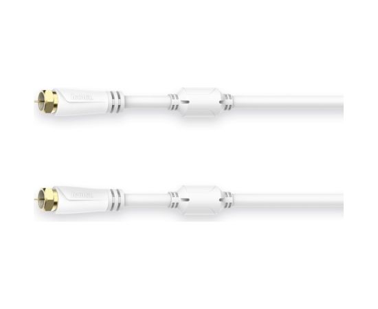 Hama 00205251 SAT Connection Cable, F-Plug - F-Plug, Gold-Plated 1.5m 100dB