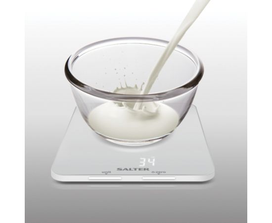 Salter 1180 WHDR Ghost Digital Kitchen Scale - White Virtuves svari