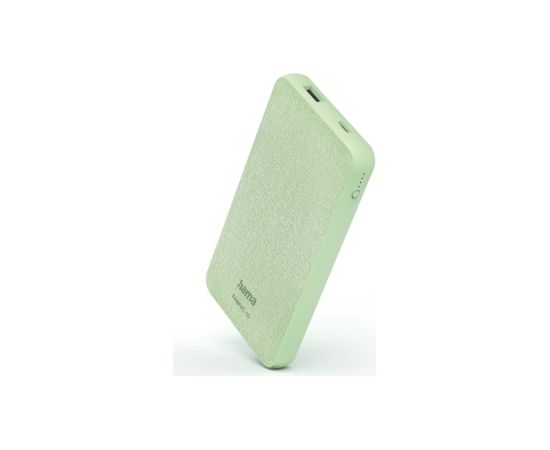 Hama 00201660 Fabric 10 Power Pack 10000mAh Smoke Green