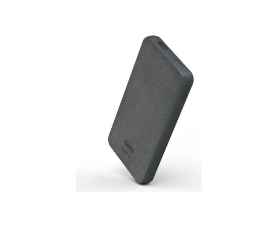 Hama 00201658 Fabric 10 Power Pack 10000mAh Grey