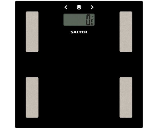 Salter 9150 BK3R Black Glass Analyser Bathroom Scales Ķermeņa svari