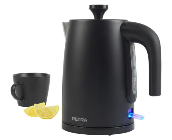 Petra PT5632MBLKVDE 3KW Kettle matte black Tējkanna