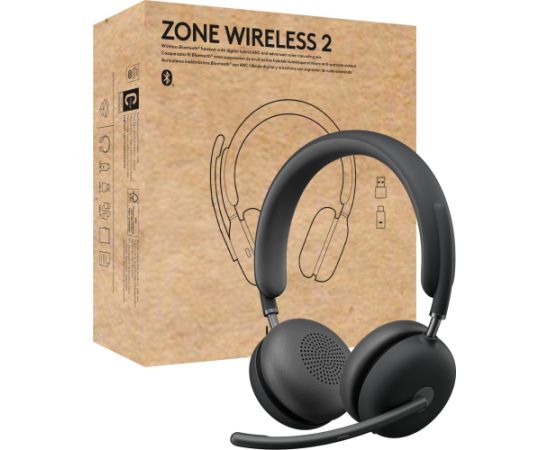 Logitech LOGI HEADSET Zone Wireless 2 UC GRAPHITE