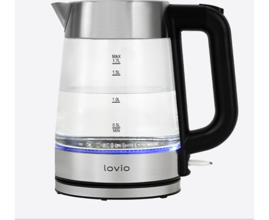 Lovio LVGEK001 Glass Electric Kettle Tējkanna