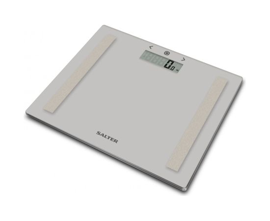 Salter 9113 GY3R Compact Glass Analyser Bathroom Scales - Grey Ķermeņa svari