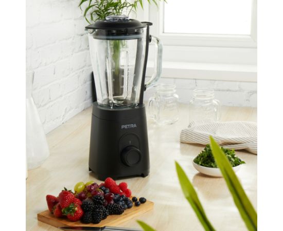 Petra PT5531MBLKVDE Glass Jug blender black Blenderis