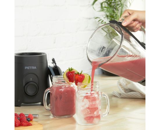 Petra PT5531MBLKVDE Glass Jug blender black Blenderis