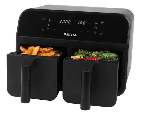 Petra PT4750BLKVDEEU7 Dual Air Black 3,7L Gaisa fritieris