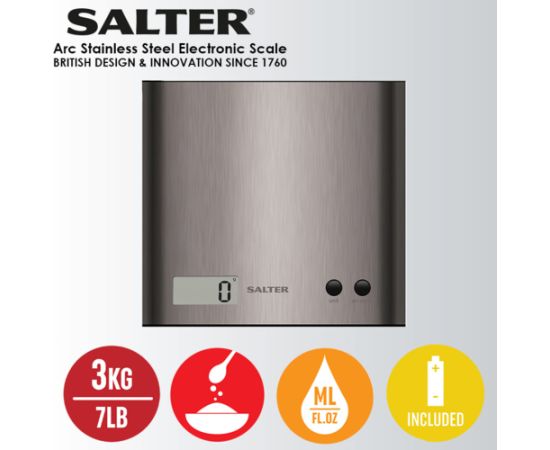 Salter 1087 SSDRCEU16 Pro Silver Virtuves svari