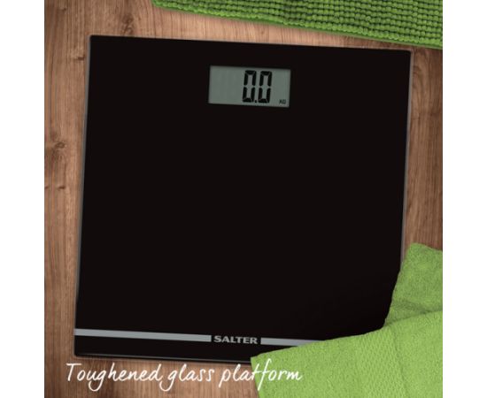 Salter 9205 BK3RCEU16 Large Display Glass Electric Scale Black Ķermeņa svari