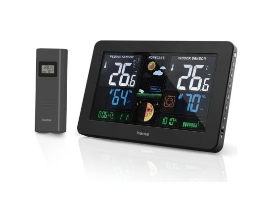 Hama 00186380 Weather station Premium Black Meteoroloģiskā stacija