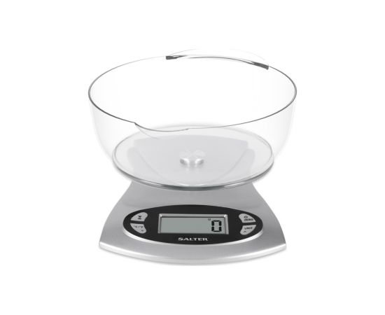 Salter 1069 SVDR 5KG Electronic Kitchen Scale - Silver Virtuves svari