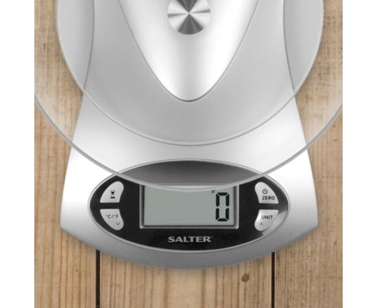 Salter 1069 SVDR 5KG Electronic Kitchen Scale - Silver Virtuves svari