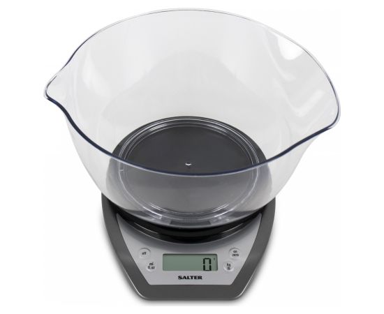 Salter 1024 SVDR14 Electronic Kitchen Scales with Dual Pour Mixing Bowl silver Virtuves svari