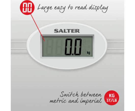 Salter 9018S SV3RCFEU16 Glass Electronic Bathroom Scale Ķermeņa svari