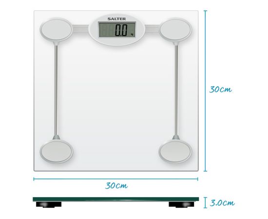 Salter 9018S SV3RCFEU16 Glass Electronic Bathroom Scale Ķermeņa svari