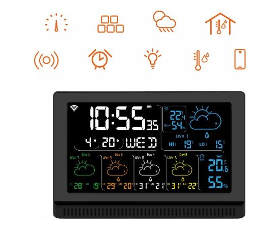 Manta MTO200B Windy Smart Black Meteoroloģiskā stacija