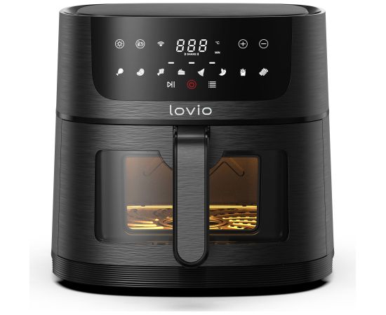 Lovio LVAF002BK PureFry XL Smart 6L Black Gaisa fritieris