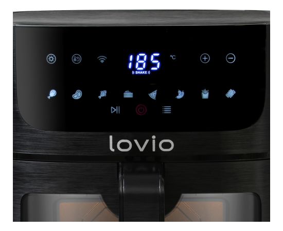 Lovio LVAF002BK PureFry XL Smart 6L Black Gaisa fritieris