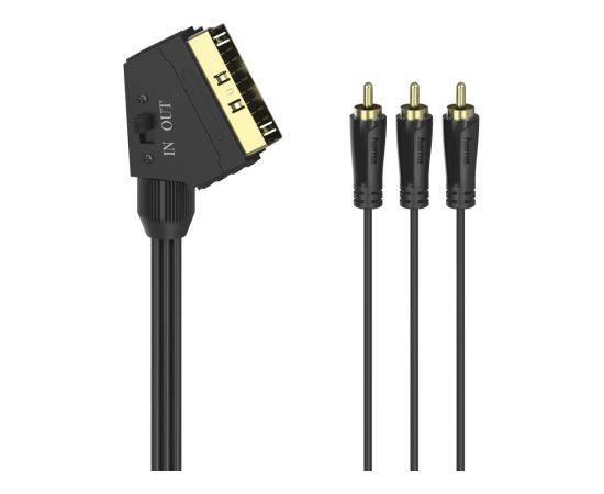 Hama 00205156 RCA / SCART AV Cable [3x RCA plug (phono)