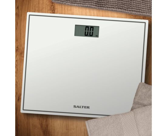 Salter 9207 WH3R Compact Glass Electronic Bathroom Scale - White Ķermeņa svari