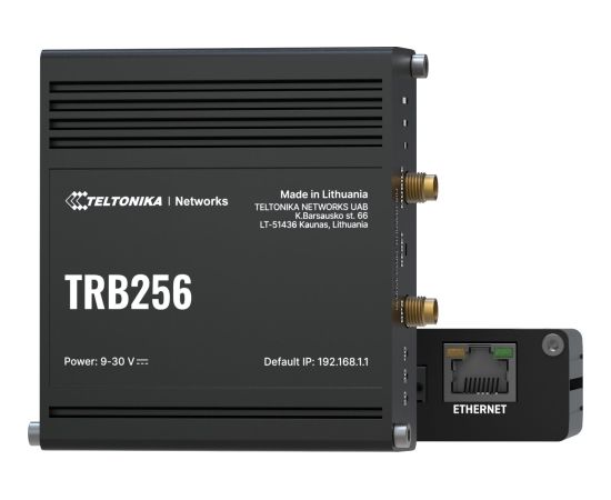 Router Teltonika TRB256 LTE(CatM1/NB2),eGPRS,2xSIM,Ethernet,RS232/485