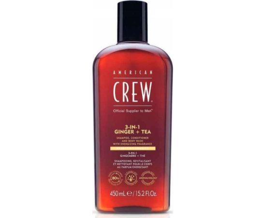 AMERICAN CREW_3-in-1 Ginger + Tea szampon + żel pod prysznic + odżywka w jednym 450ml