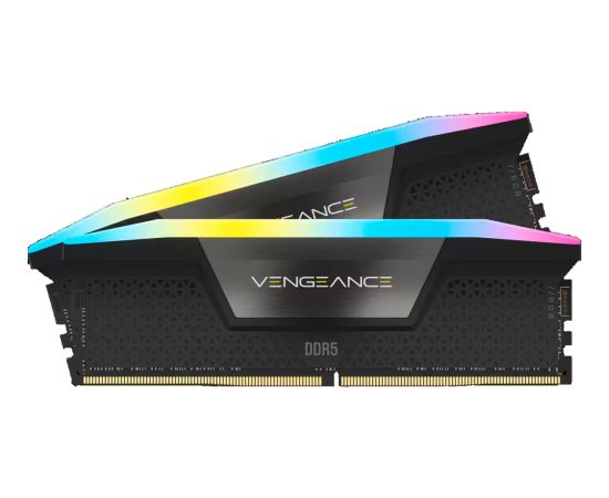 Corsair DIMM 64 GB DDR5-6600 (2x 32 GB) dual kit, RAM (black, CMH64GX5M2B6600C32, Vengeance RGB, XMP)