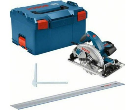 Bosch Hand-held circular saw GKS 65 GCE Professional (blue, 1800 watts, L-BOXX, guide rail FSN 1400)